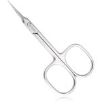 Ciseaux a cuticules extra fins pour manucure et pdicure, lame courbe, kit de soin pour ongles, sourcils, ...