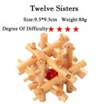 Claire - bote de puzzle en bois vintage avec tiroir secret, compartiment magique, casse - tte, jouets, ...