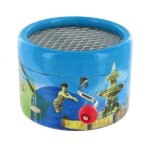 A la claire fontaine (anonyme) - bote a musique a manivelle ronde en carton avec mcanisme musical de ...