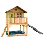 Axi classic marc maisonnette marron vert toboggan gris