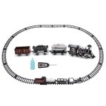 Classique electrique smart vapeur classique locomotive fret telecommande train diy assembler modle jouet ...