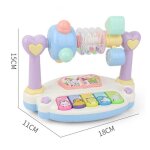 Clavier de piano electronique pour bébé, hochet rotatif a main, instrument de musique, jouet educatif ... Clavier de piano electronique pour bébé, hochet rotatif a main, instrument de musique, jouet educatif ...