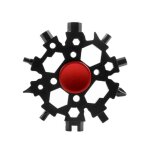 Cl� a neige flocon de neige 23 en 1, cl� hexagonale multifonction, carte d'outils, camping, outils de ...