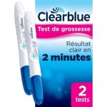 Clearblue test de grossesse - pratique et rapide - pack 2 tests Clearblue test de grossesse - pratique et rapide - pack 2 tests