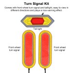 Clignotant led pour scooter lectrique, voyant d'avertissement de scurit compatible avec m365 / 365pro ...