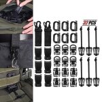 Clips a anneau en d pour sac a dos, mat�riel tactique, sangle, equipement de camping, rotation a 360 ...