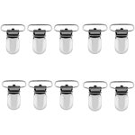 Clip attache sucette, pince a sucette en mtal, bretelles de sucette, pince a bretelle, pince a jarretelle, ...