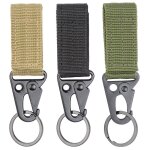 Clip de sangle tactique 3pcs - clip de porte - cl�s un crochet et une boucle pour le ruban de porte - ...