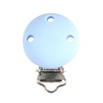 Clip de sucette en silicone rond / c�ur, clip de sucette en silicone sans bpa, cha�ne de sucette factice ...