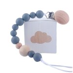Clip de t�tine en silicone, pour b�b�, porte - mamelon, sucette de dentition infantile, avec perles en ...