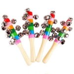 Cloche pour bébé jouets vocaux bâton de secoueur arc - en - ciel jouet educatif poignée en bois anneau ... Cloche pour bébé jouets vocaux bâton de secoueur arc - en - ciel jouet educatif poignée en bois anneau ...