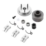 Cloche d'embrayage rc 14t, assemblage de volant d'engrenage, roulement de voiture 1 / 8 rc, chaussures, ...