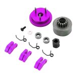 Cloche d'embrayage rc 14t, assemblage de volant d'engrenage, roulement de voiture 1 / 8 rc, chaussures, ...