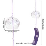 Cloche de fentre en verre sakura japonais, aucun vent de fleur, coren kawaii, dcor de confrontation ...