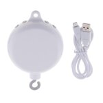Cloche de lit de berceau pour b�b�, jouet rotatif?bo�te a musique?cloche carte tf usb