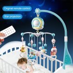 Cloche de lit mobile pour bb, avec lumires, projecteur d'toiles de musique, suspendue, rotative, ...