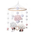 Cloche de lit mobile cpull pour bb, hochet musical, jouets pour, support de jouets - type set - 3