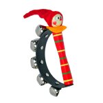 Cloche a main en m�tal, tambourin, hochets, jouet musical, pour enfants en bas age, age pr�scolaire
