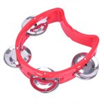 Cloches en mtal de tambourin a main, boule de hochet en plastique, persch, ktv party, jouet de jeu pour ...