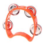 Cloches en mtal de tambourin a main de maternelle, boule de hochet en plastique, persch ktv, jouet de ...