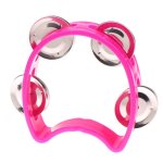 Cloches en mtal de tambourin a main de maternelle, boule de hochet en plastique, persch ktv, jouet de ...