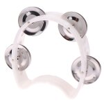 Cloches en mtal de tambourin a main de maternelle, boule de hochet en plastique, persch ktv, jouet de ...