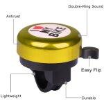 Cloche de vlo en alliage pour enfants, anneau de klaxon de vlo, mini accessoires de vlo