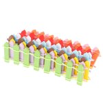 Cl�ture en treillis en bois, 5 pi�ces, mini signes f�eriques, maison de poup�e, plante de jardin, d�coration ...