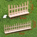 Clôture végétale en bois pour maison de poupée 1:12, 1 ensemble, clôture de jardin avec base, micro aménagemen ... Clôture végétale en bois pour maison de poupée 1:12, 1 ensemble, clôture de jardin avec base, micro aménagemen ...