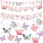 Cmjaagur - lot de 14 papillon tourbillon suspendu dcoration - papillon dcoration de fte - dcoration ...