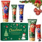 Cmjaagur - creme main noel, 3 pices creme main coffret, 2 pices lotion pour le corps, fruit cadeaux ...