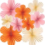 Cmjaagur - decoration fete lot de 9 fleurs papier, décorations d'anniversaire, festival guirlande papier, ... Cmjaagur - decoration fete lot de 9 fleurs papier, décorations d'anniversaire, festival guirlande papier, ...