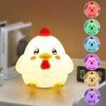 Cmjaagur - forme kuku poussins veilleuse enfant, 16 couleurs 1200 mah rechargeable, usb lumire c dimmable ...