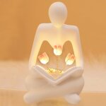 Cmjaagur - lampe tulipe, veilleuse tulipe, penseur abstrait, veilleuse led tulipe, lampe florale, décoration ... Cmjaagur - lampe tulipe, veilleuse tulipe, penseur abstrait, veilleuse led tulipe, lampe florale, décoration ...