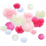 Cmjaagur - papier de soie pompons, lampion papier, blanc boule de fleur en papier, pour fête d'anniversaire ... Cmjaagur - papier de soie pompons, lampion papier, blanc boule de fleur en papier, pour fête d'anniversaire ...