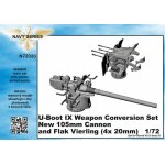 Cmk n72020 - maquette sous - marin ix weapon conversion set new105 mm cannon a. flak vierling pour kit ...