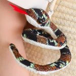 Cobra en peluche, longue poupe python, poupe de chiffon, grand serpent du zodiaque, faux serpent, accessoire ...