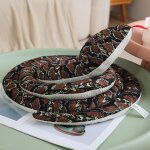 Cobra en peluche, longue poupe python, poupe de chiffon, grand serpent du zodiaque, faux serpent, accessoire ...