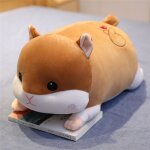 Cochon endormi mignon en peluche souris hamster cochon endormi oreiller couverture sieste oreiller climatisati ...