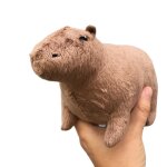 Cochon d'inde en peluche - 17cm (hauteur) - dauphin d'eau, animal de la fort - peluche, marron