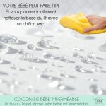 Cocon de b�b� en coton hypoallerg�nique ¿ nid r�ducteur de lit d�houssable et lavable, imperm�able, ...