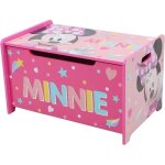 Coffre a jouets en bois / coffre de rangement avec frein / banc minnie