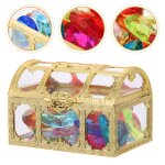 Coffre de piscine pirate au trsor, coffret en diamant, bijoux de natation pour enfants, diamant de plonge, ...