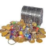Coffre au trsor pirate pice d'or pirate treasure toy - b