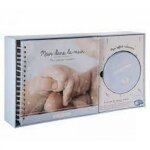 Coffret album photo et boîte a empreinte bleu Coffret album photo et boîte a empreinte bleu