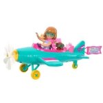 Coffret barbie poupe chelsea avec avion