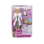 Coffret barbie poupee mannequin mdecin + bb + accessoires - set poupe mannequin mtier docteur + ...