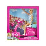 Coffret pour barbie scooter et casque et 1 poupée - set poupée mannequin et 1 carte - jouet fille Coffret pour barbie scooter et casque et 1 poupée - set poupée mannequin et 1 carte - jouet fille