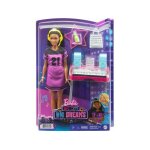 Coffret barbie star de chanson avec piano + 4 accessoires - set poup�e mannequin et carte animaux