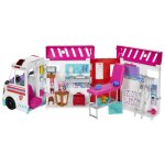 Coffret barbie v�hicule m�dical avec ambulance et clinique